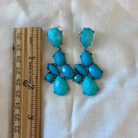 🆕 🍭Blue Statement Earrings 🍭 🆕 - Picture 2 of 4
